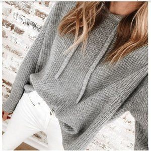 Jenni Kayne cashmere fisherman hoodie EUC/Med